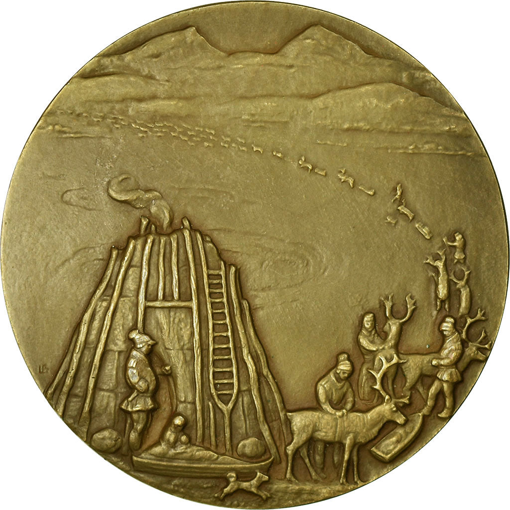 Sweden, Medal, Animaux, Rennes, Léo Holmgren, MS(63), Bronze