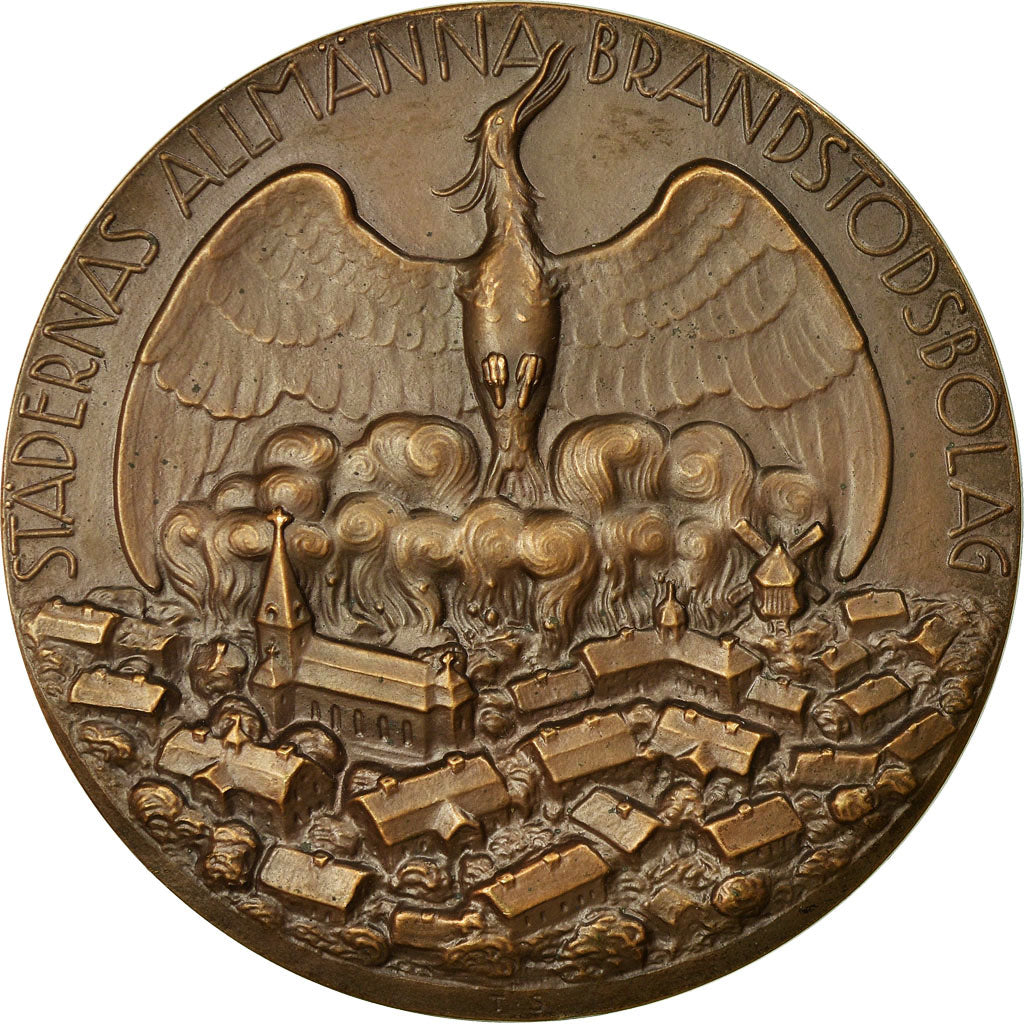Sweden, Medal, Städernas Allmänna Brandstodsbolag, 1928, Strindberg, MS(63)