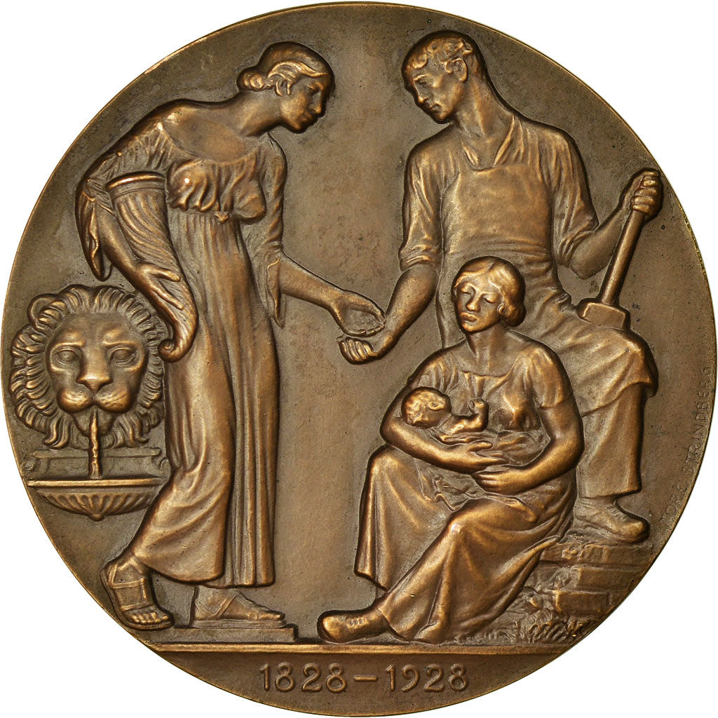 Sweden, Medal, Städernas Allmänna Brandstodsbolag, 1928, Strindberg, MS(63)