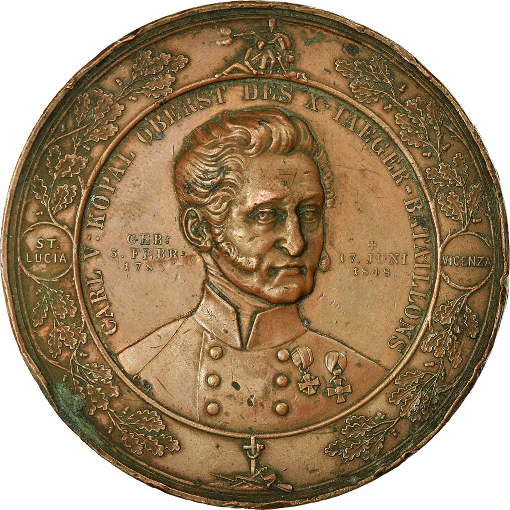 Austria, Medal, Carl von Kopal, Znaïm, 1853, Radnitzky, VF(30-35), Bronze