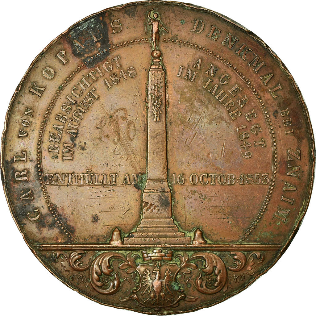 Austria, Medal, Carl von Kopal, Znaïm, 1853, Radnitzky, VF(30-35), Bronze