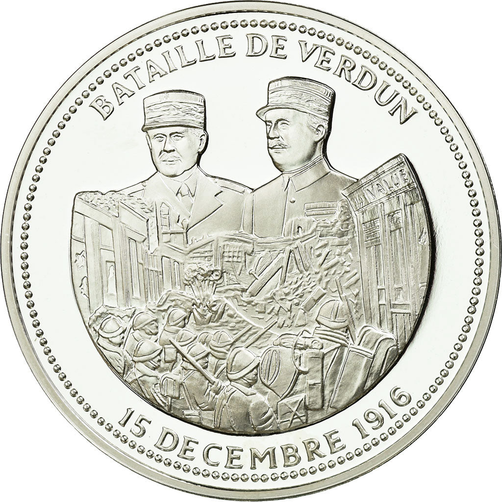 France, Medal, Bataille de Verdun, MS(65-70), Silver