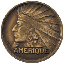 France, Colonial Exhibition, Token, 1931, AU(55-58), Copper, 17.84