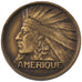 France, Colonial Exhibition, Token, 1931, AU(55-58), Copper, 17.84
