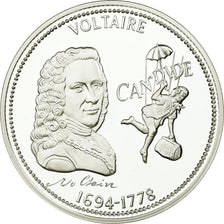 Francia, medaglia, Voltaire, FDC, Argento