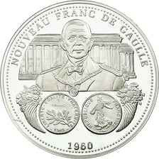 France, Medal, Nouveau Franc De Gaulle, MS(65-70), Silver