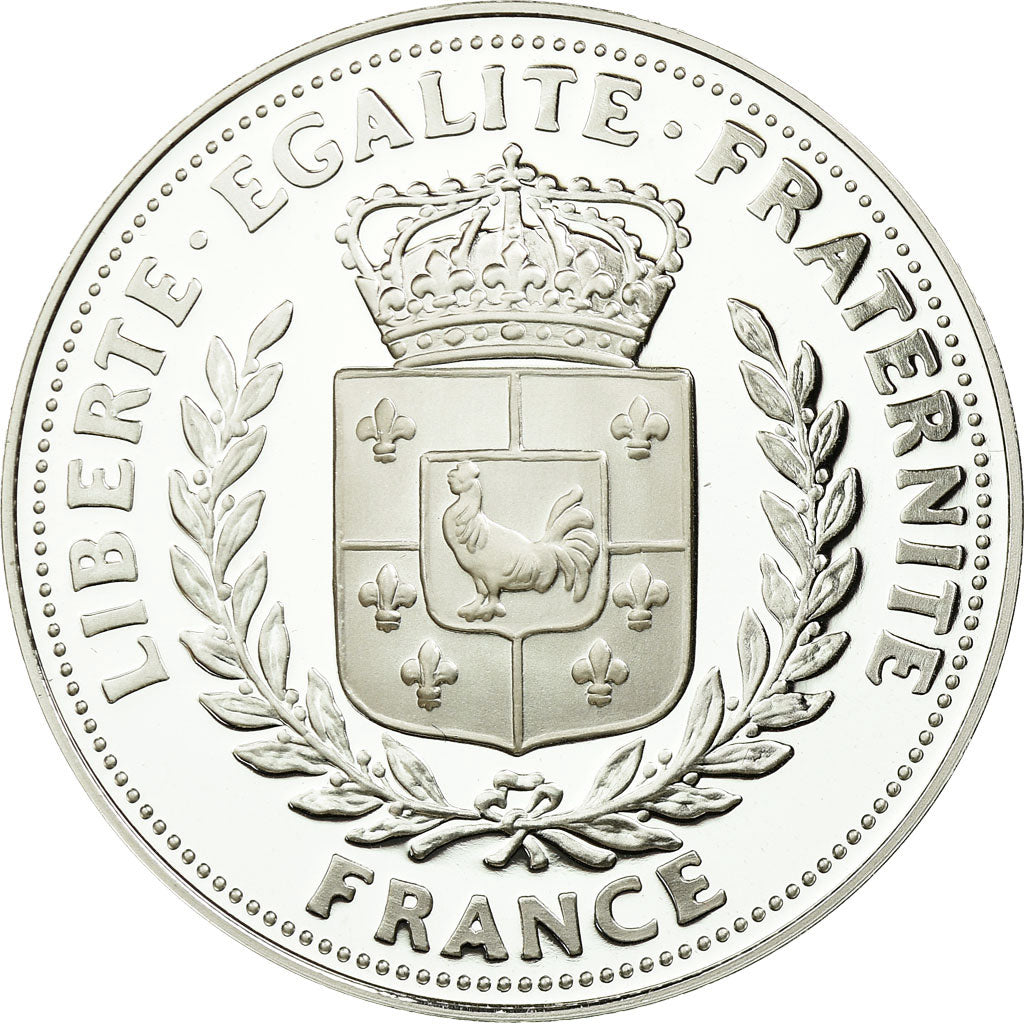 France, Medal, De Gaulle, La Reconstruction de la France, MS(65-70), Silver