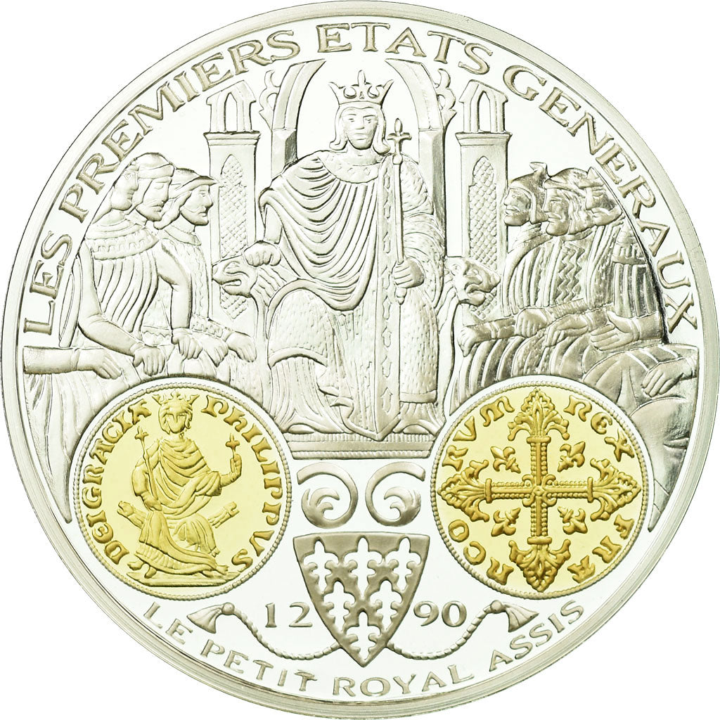 Francia, medaglia, Histoire Monétaire, Les Premiers Etats Généraux, FDC