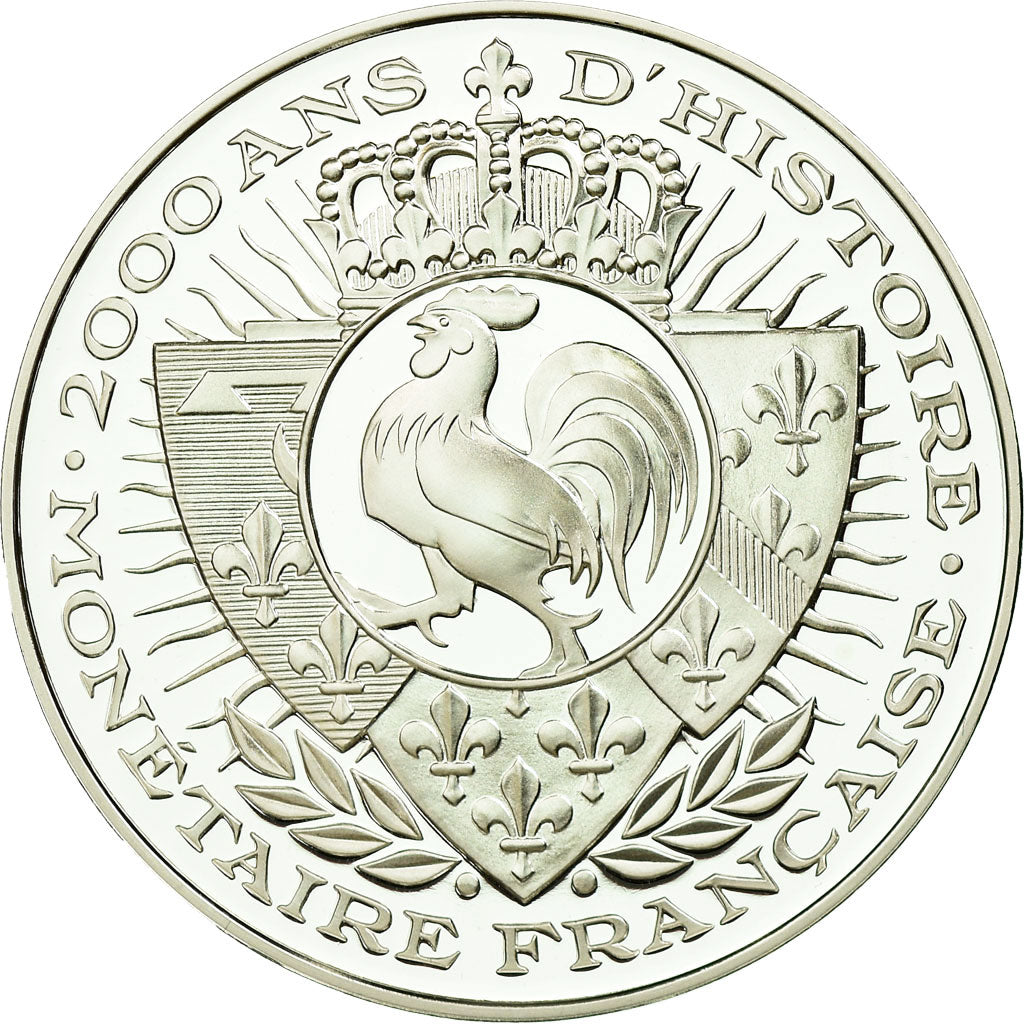 France, Medal, Histoire Monétaire, Angelot d'Or, MS(65-70), Silver