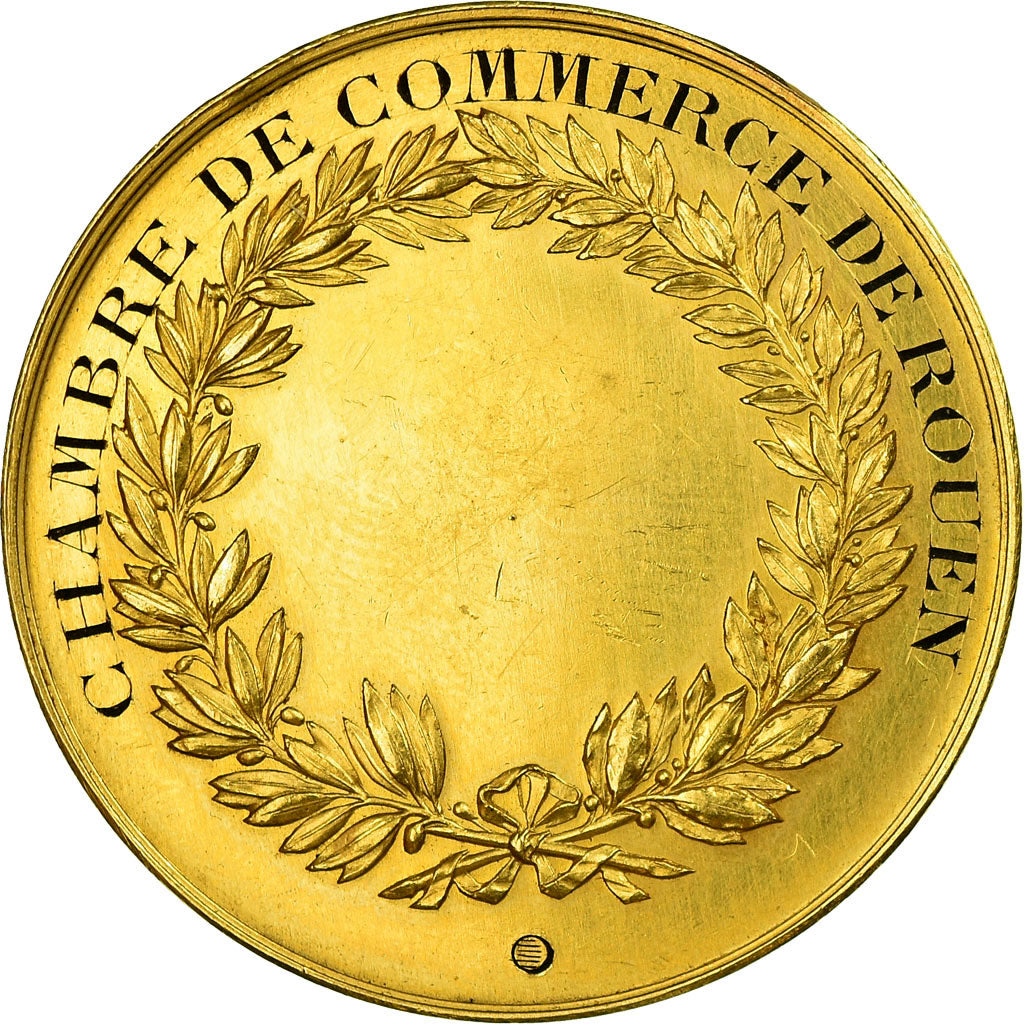 France, Médaille, Chambre de Commerce de Rouen, Cérès, Oudiné, SPL, Or