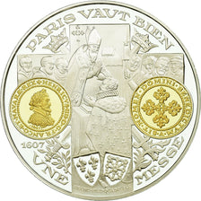 France, Medal, Reproduction, Franc Henri IV, MS(65-70), Silver