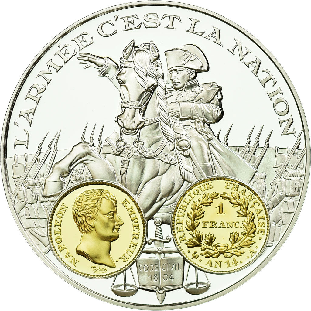 France, Médaille, Histoire Monétaire, Napoléon Ier, 1 Franc An 14, FDC