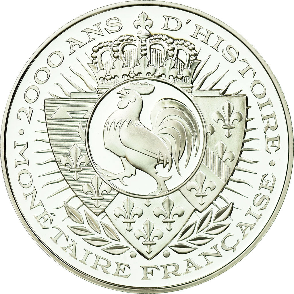 France, Médaille, Histoire Monétaire, Trémissis, Clotaire, FDC, Argent