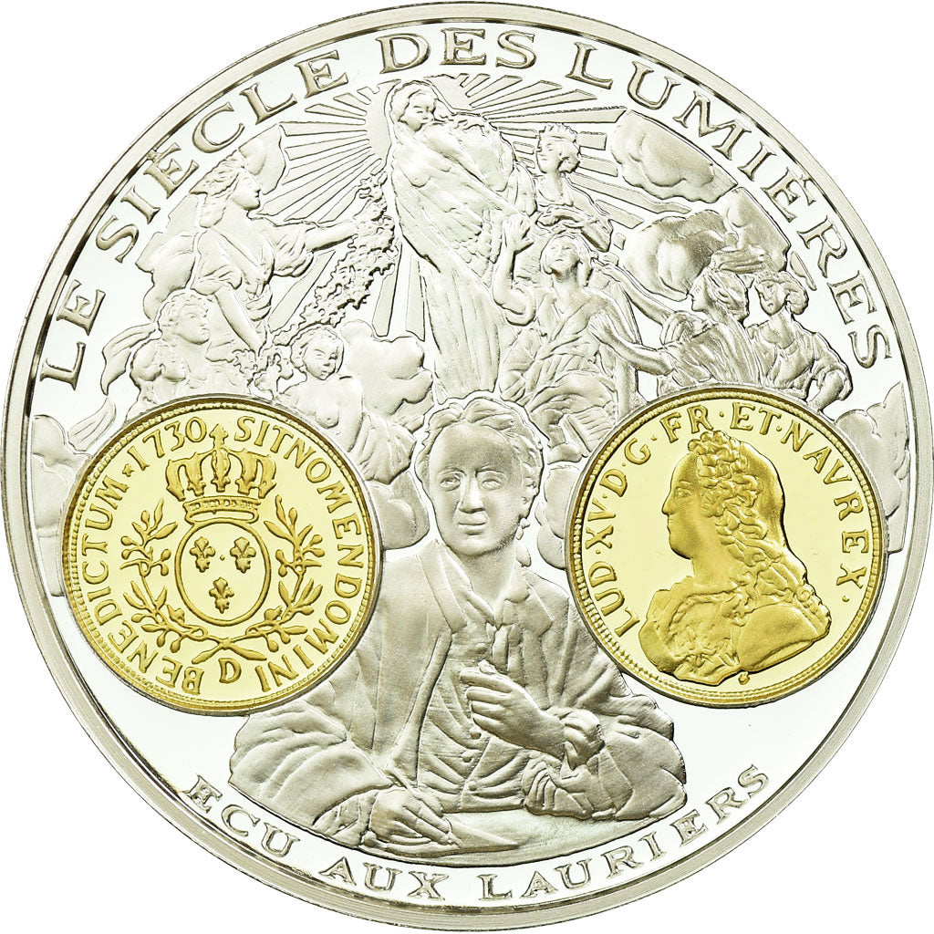 France, Medal, Histoire Monétaire, Le Siècle des Lumières, MS(65-70), Silver