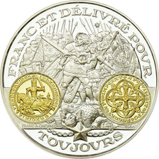 France, Medal, Histoire Monétaire, Franc à Cheval, MS(65-70), Silver