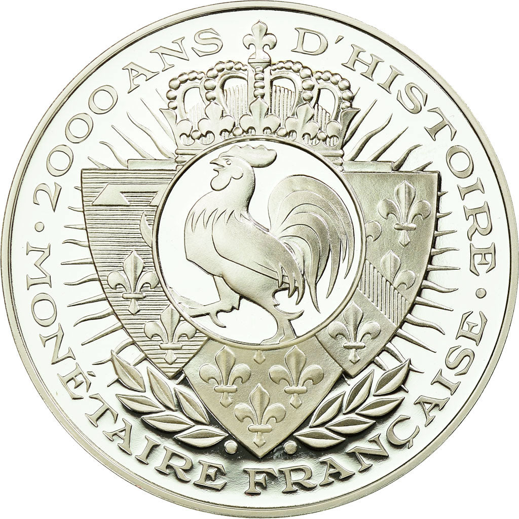 France, Medal, Histoire Monétaire, Franc à Cheval, MS(65-70), Silver