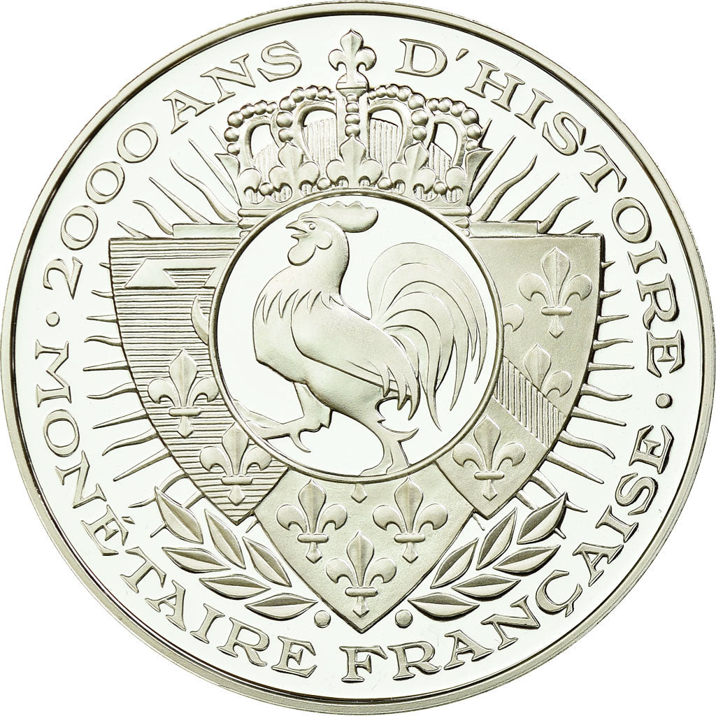 France, Medal, Histoire Monétaire, Royal d'Or, MS(65-70), Silver