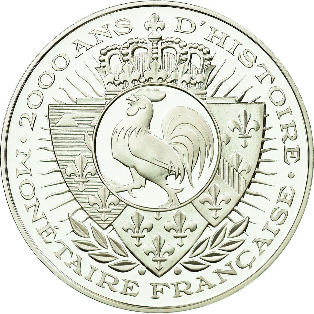 France, Medal, 2000 Ans d'Histoire Monétaire, Agnel d'Or, MS(65-70), Silver