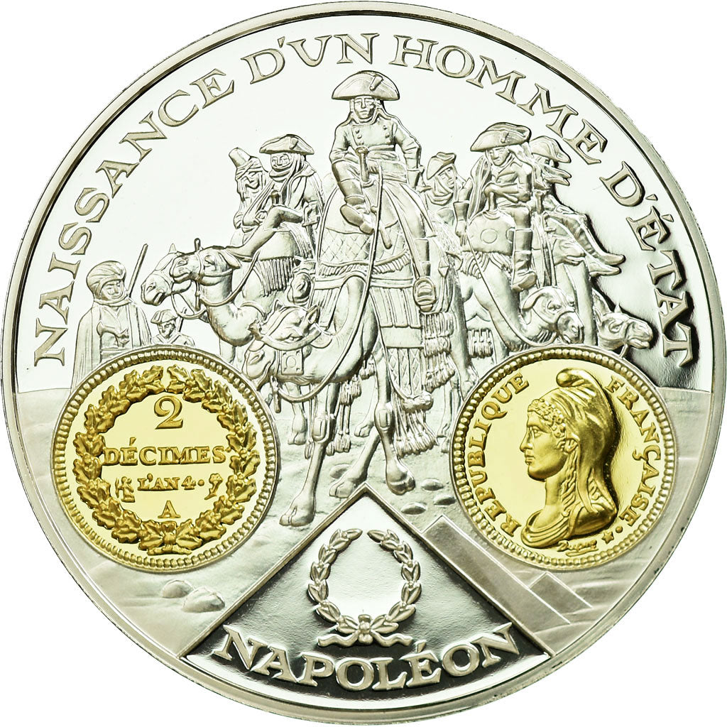 France, Medal, Histoire Monétaire, Napoléon, MS(65-70), Silver