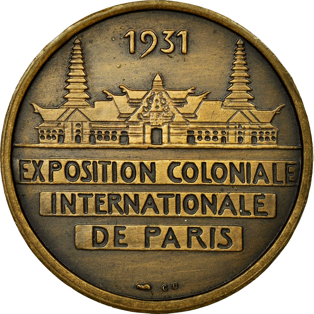 France, Token, Colonial Exhibition, 1931, AU(55-58), Copper