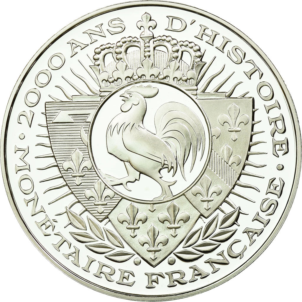 France, Medal, Histoire Monétaire, Denier de Laon, Robert II le Pieux