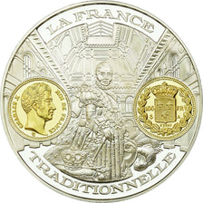 France, Medal, Histoire Monétaire, 100 Francs Charles X, MS(65-70), Silver