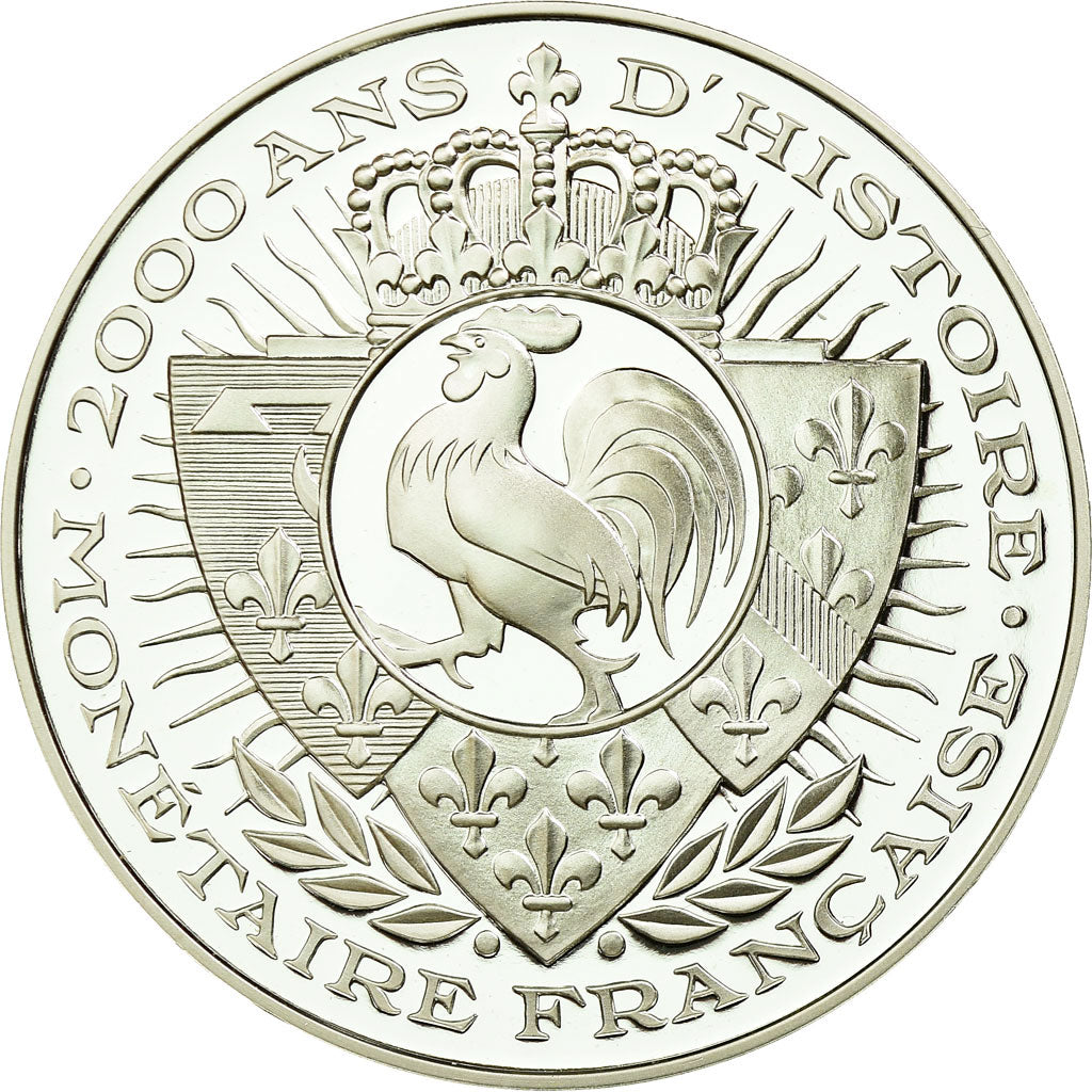 France, Medal, Histoire Monétaire, 100 Francs Charles X, MS(65-70), Silver