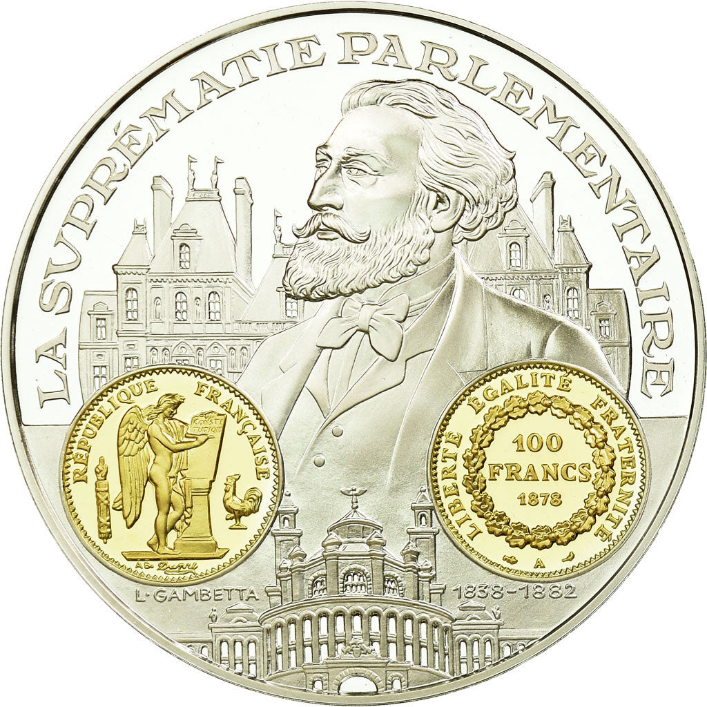 France, Médaille, Histoire Monétaire, 100 Francs Génie, FDC, Argent