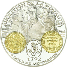 France, Medal, Histoire Monétaire, Abolition de la Royauté, MS(65-70), Silver