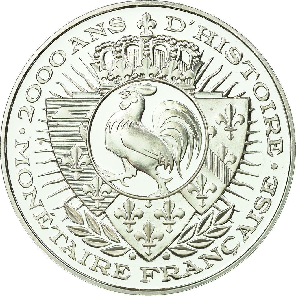 France, Medal, Histoire Monétaire, 5 Francs Union et Force, MS(65-70), Silver