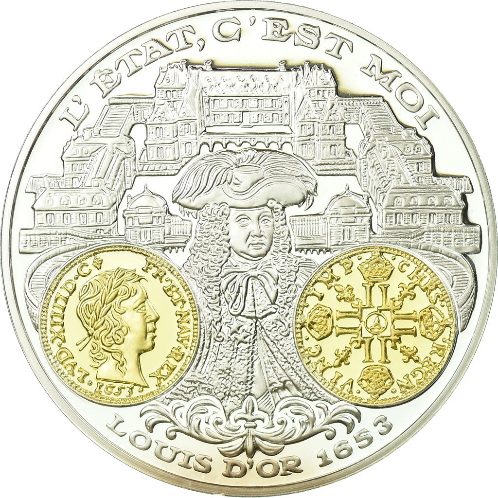 France, Médaille, Reproduction, Louis d'Or, Louis XIV, FDC, Argent