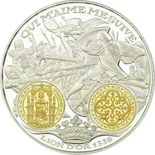 France, Medal, Histoire Monétaire, Lion d'Or, MS(65-70), Silver