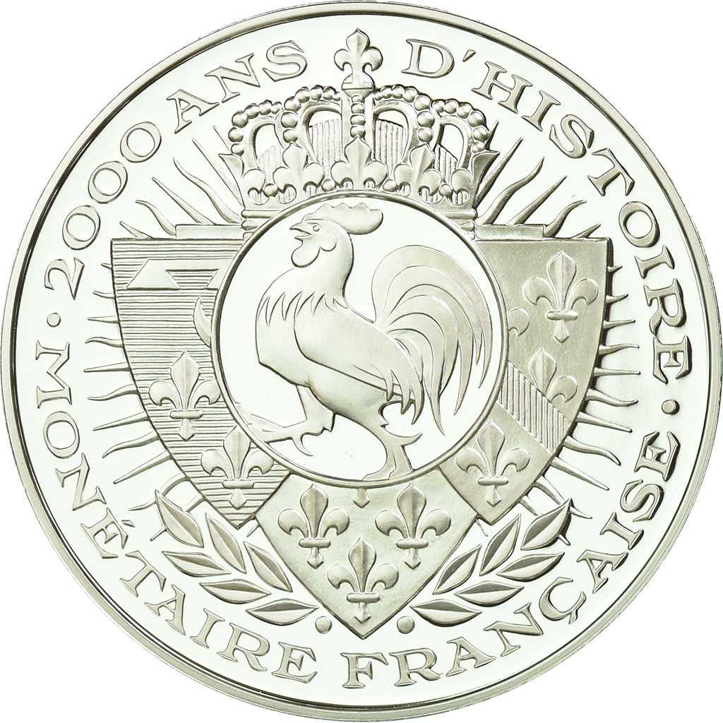 France, Medal, Histoire Monétaire, Lion d'Or, MS(65-70), Silver