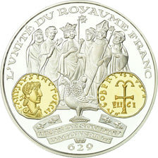 France, Medal, Histoire Monétaire, Tiers de Sou, Dagobert Ier, MS(65-70)
