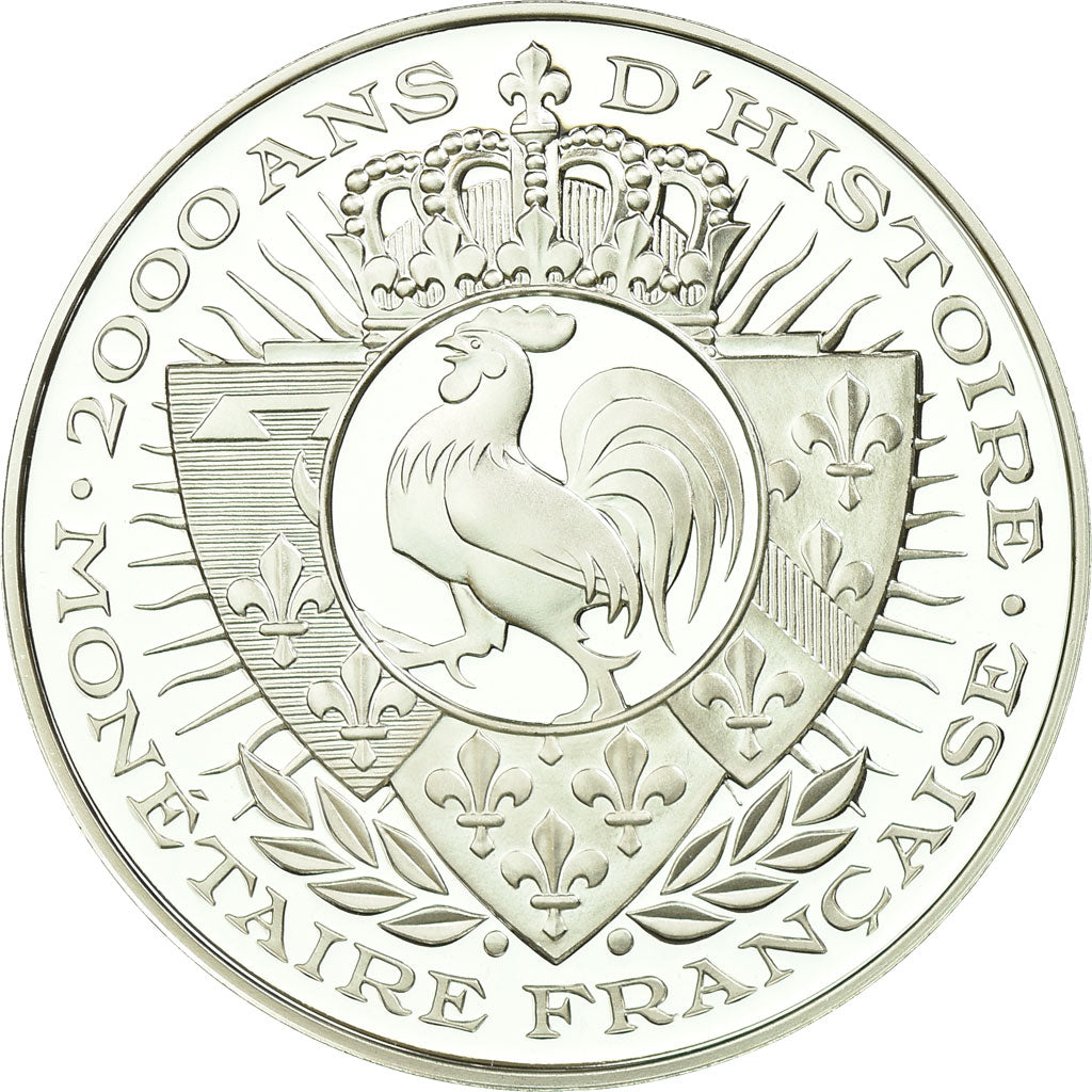France, Medal, Histoire Monétaire, Tiers de Sou, Dagobert Ier, MS(65-70)