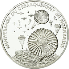 France, Medal, Anniversaire du Débarquement de Normandie, MS(65-70), Silver