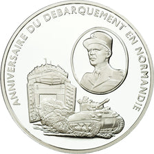 France, Medal, Anniversaire du Débarquement de Normandie, MS(65-70), Silver