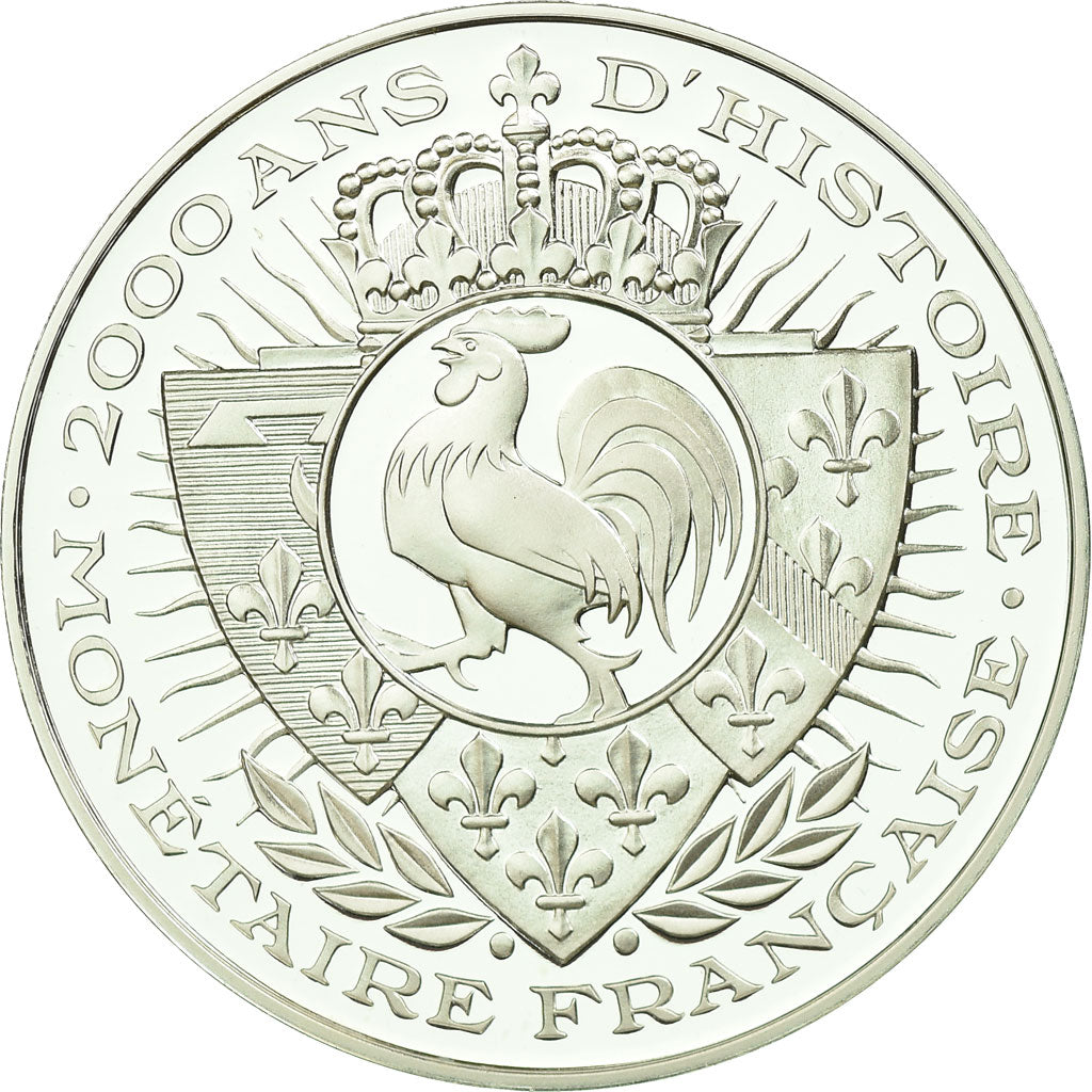 France, Medal, Histoire Monétaire, Statère Vercingétorix, MS(65-70), Silver