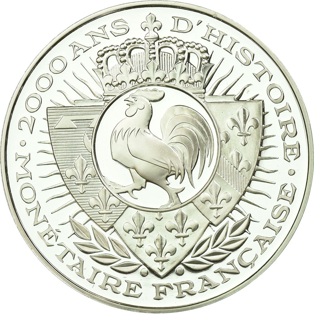 France, Medal, Histoire Monétaire, Triens, MS(65-70), Silver