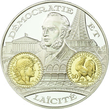 France, Medal, Histoire Monétaire, 20 Francs Marianne, MS(65-70), Silver