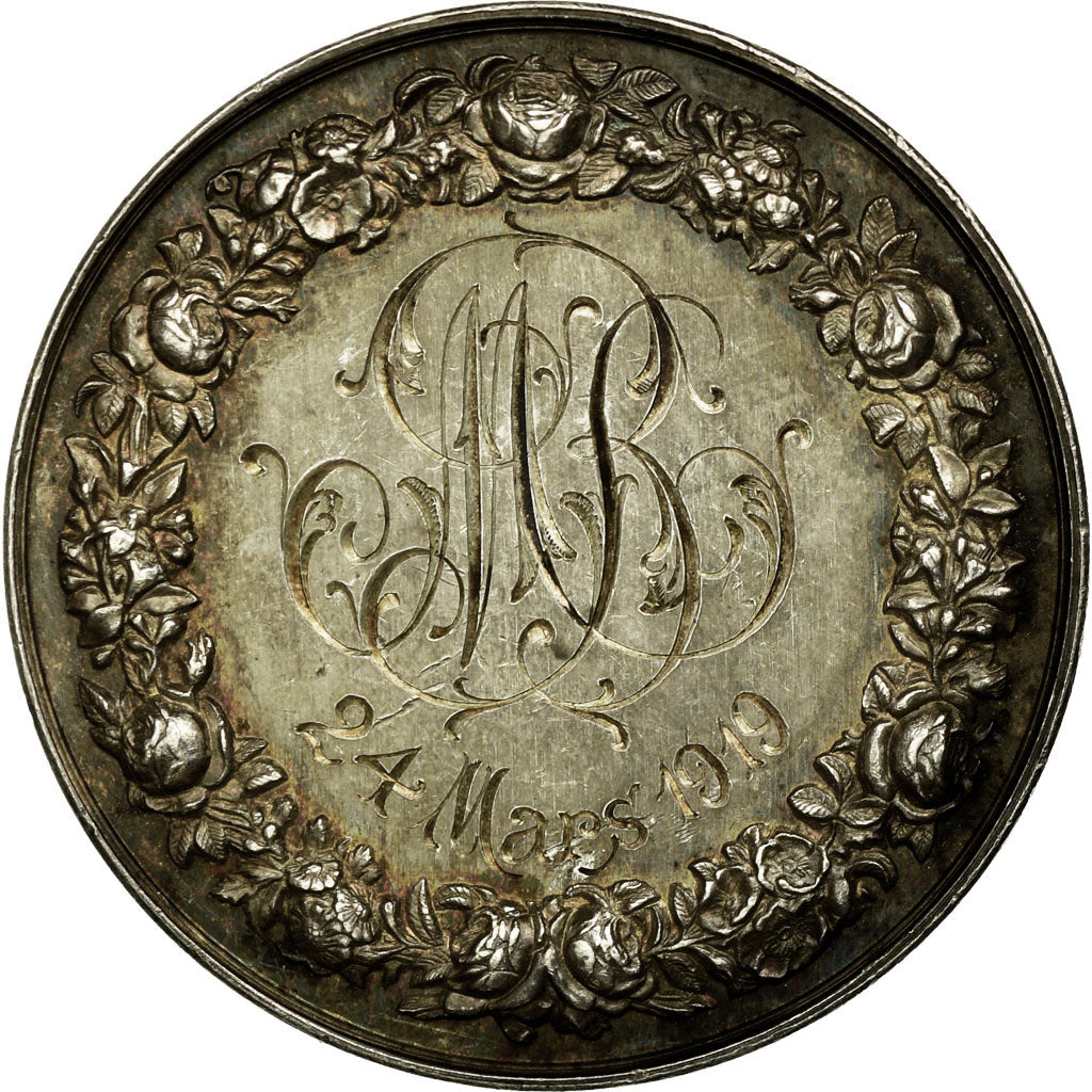 France, Jeton, Wedding, 1919, TTB, Argent