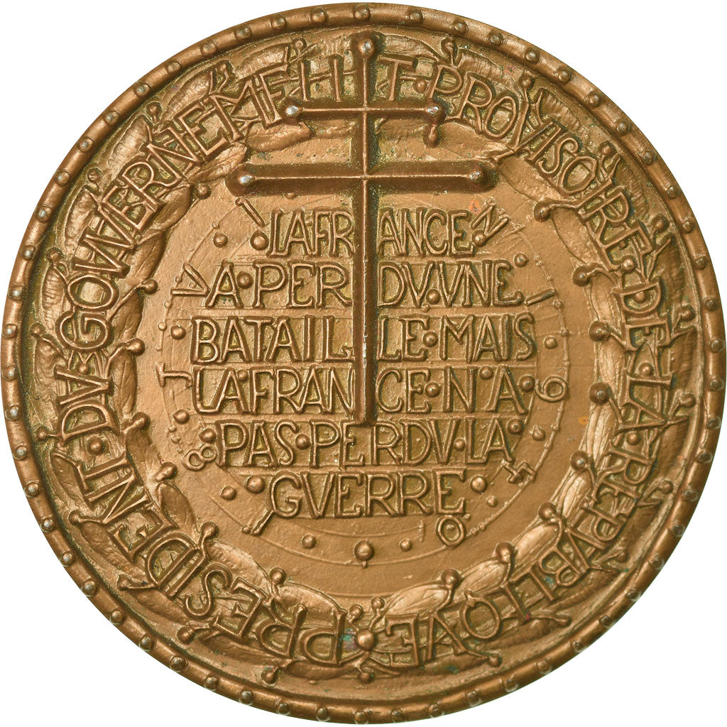 Frankreich, Medaille, De Gaulle, Président du Gouvernement Provisoire, 1970, De