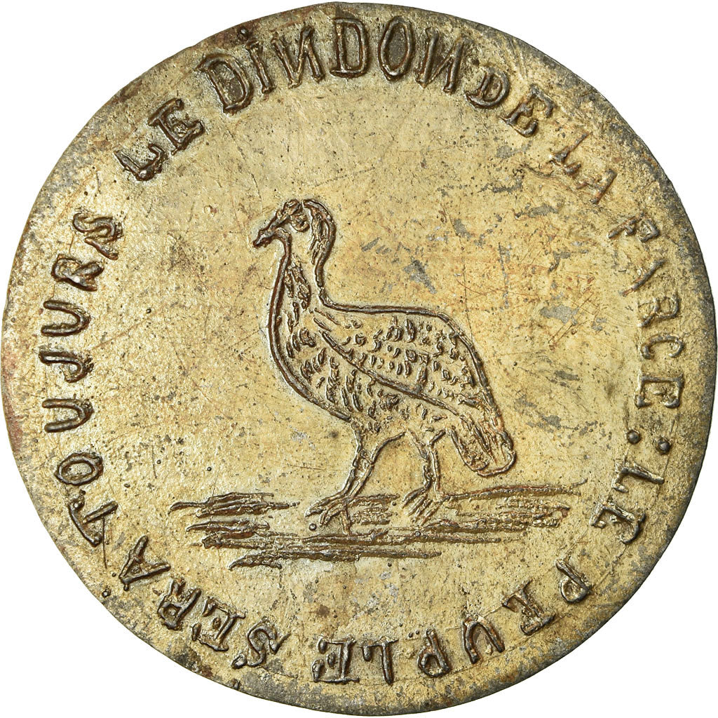 France, Medal, Révolution, Paroles d'un Croyant, 1872, AU(50-53), Tin