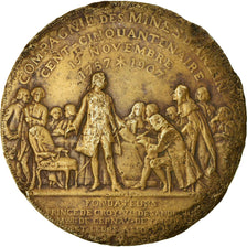 Frankrijk, Medaille, Compagnie des Mines d'Anzin, 1907, Theunissen, ZG, Bronze