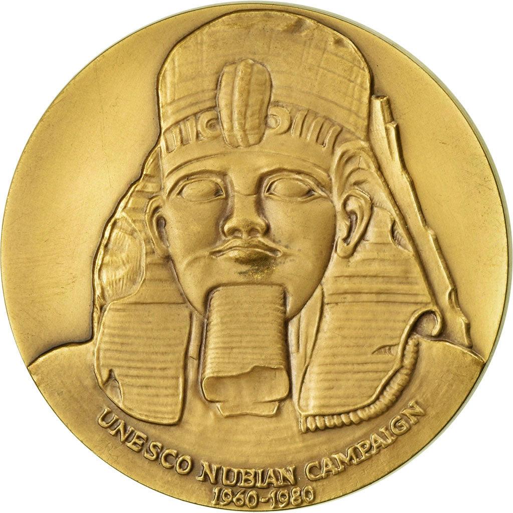 Francia, medaglia, Unesco, Campagne Nubienne, Egypte, Maignien, FDC, Bronzo