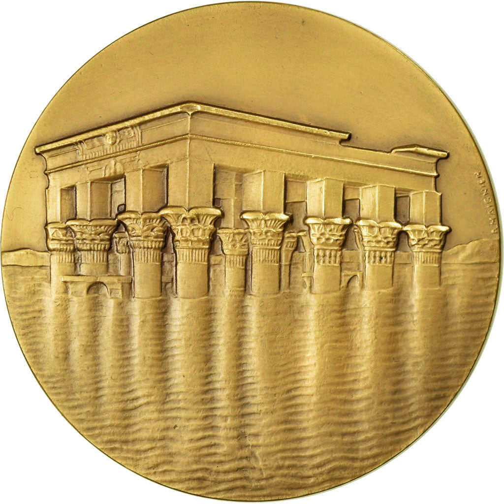 Francia, medaglia, Unesco, Campagne Nubienne, Egypte, Maignien, FDC, Bronzo