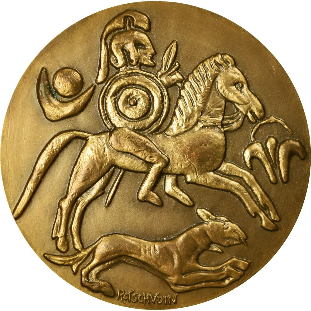 France, Medal, Unesco, Sauvegarde des Monuments de Carthage, Tschudin