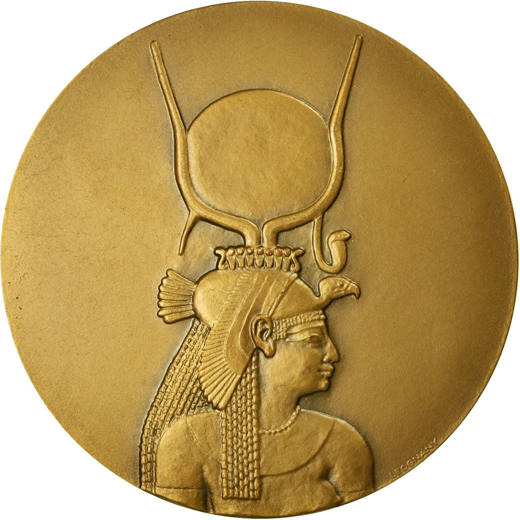 France, Medal, Unesco, Sauvegarde des Monuments du Philae, Egypte, 1976