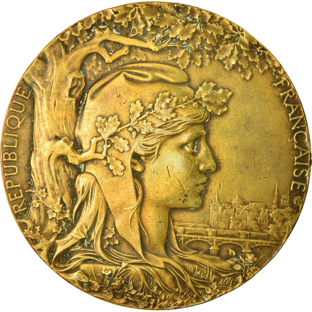 France, Medal, Exposition Universelle Internationale, 1900, Chaplain, AU(50-53)