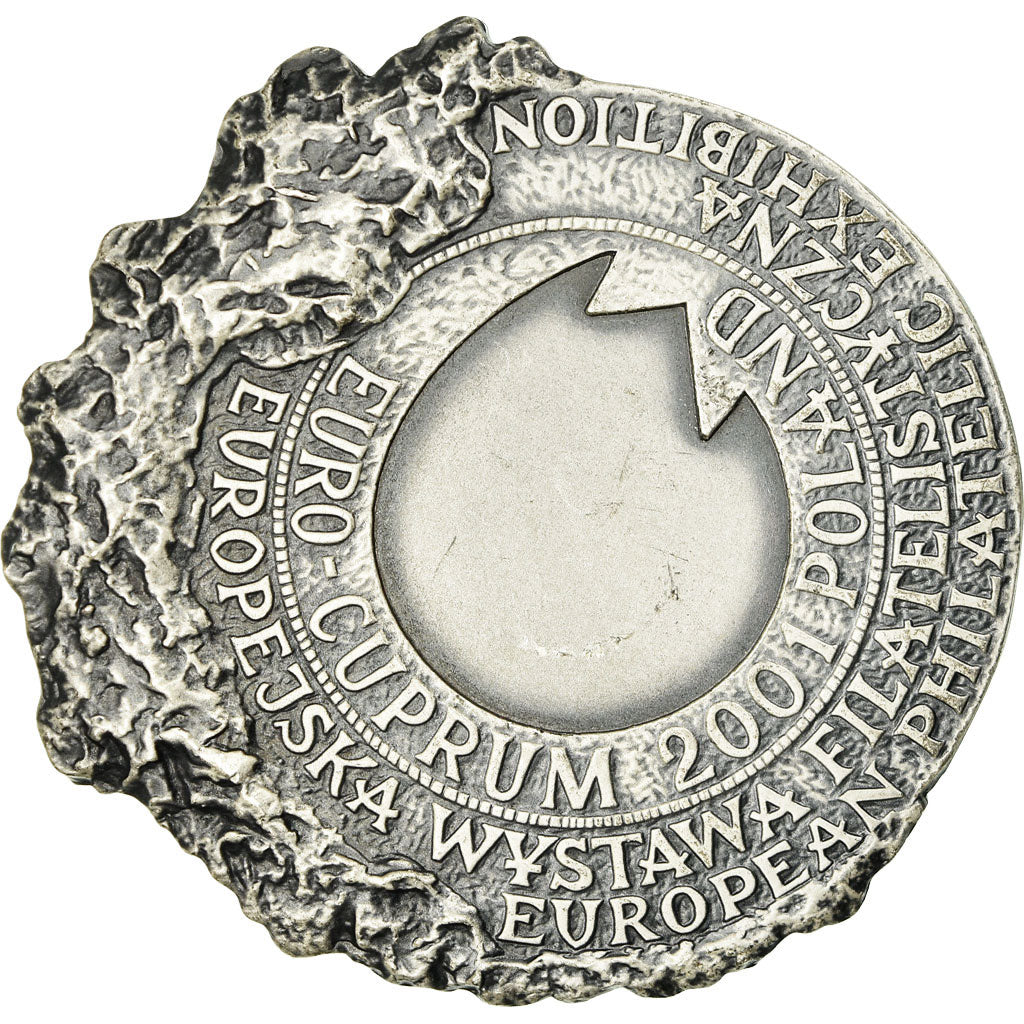 Poland, Medal, European Philatelic Exhibition, 2001, MS(60-62), Silvered bronze